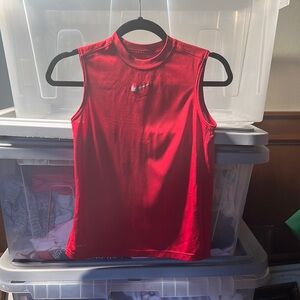 Kids Nike sleeveless t shirt red. Great condition. Small muscle top.
